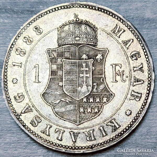 Ferenc József ezüst 1 Forint 1888 KB