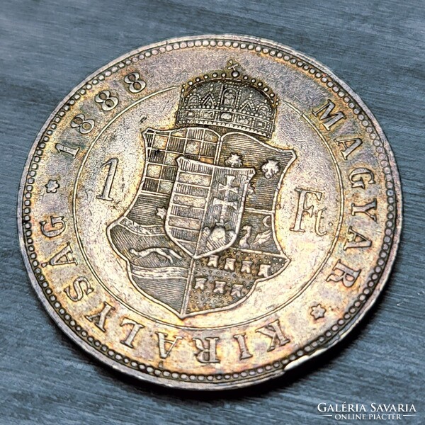 Ferenc József ezüst 1 Forint 1888 KB