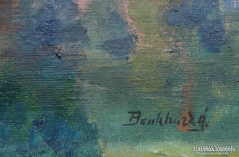 Benkhard Ágost : Felsőbánya a Nagyboldogasszony templommal