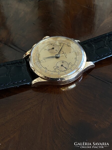 Chronographe Suisse  Kronográf 18k Arany Férfi Karóra 1960
