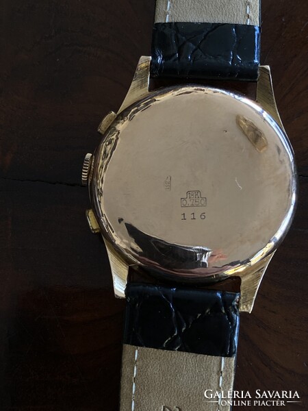 Chronographe Suisse  Kronográf 18k Arany Férfi Karóra 1960