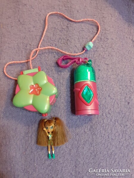Sweet secrets Savannah rúzs mini baba  és cool classrooom  Polly Pocket like dobozka 2007
