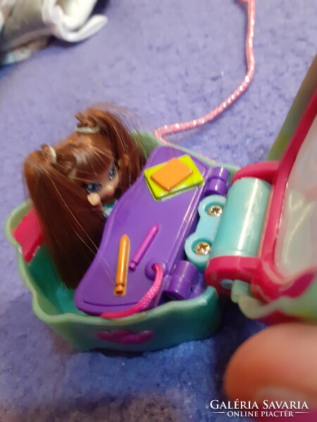 Sweet secrets Savannah rúzs mini baba  és cool classrooom  Polly Pocket like dobozka 2007