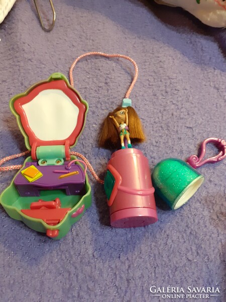 Sweet secrets Savannah rúzs mini baba  és cool classrooom  Polly Pocket like dobozka 2007
