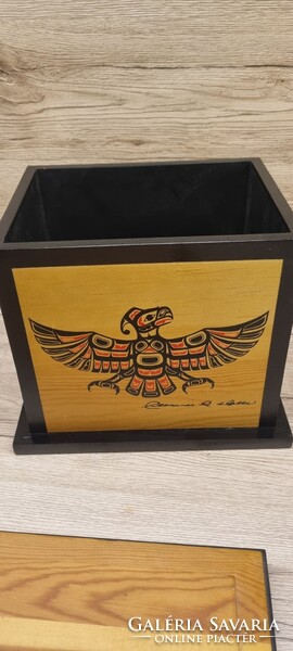 HAIDA ,INDIÁN FA DOBOZ