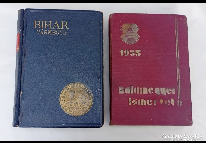 2 db Magyar városok és vármegyék monográfiája /Zala 1935és Bihar 1938 /