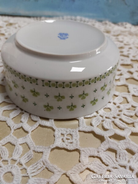 Alföldi petrezselyem, lóhere mintás porcelán savanyúságos, kompótos, csemegés tál, tálka