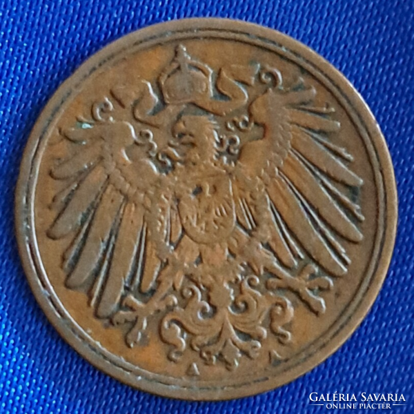 1897.  "A" Verdejel - Deutsches Reich 1 pfennig Németország (232)