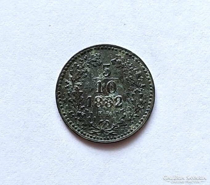 5/10 Krajcár 1882 KB.