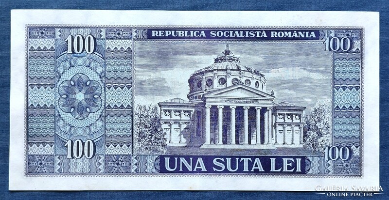 Románia 100 Lei 1966, AUNC.