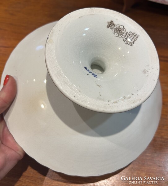Fajansz Doulton Arnold ritka talpas torta tál