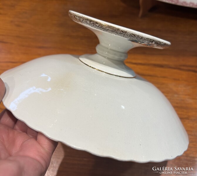 Fajansz Doulton Arnold ritka talpas torta tál