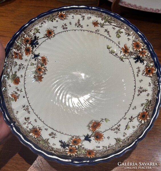 Fajansz Doulton Arnold ritka talpas torta tál