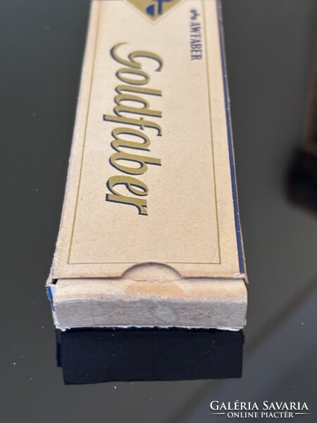 EXTRÉM RITKA !!! NOS !!! AW FABER GOLDFABER 1221 Grafit  Ceruza "B" Eredeti Dobozban 1945-1946 !!!