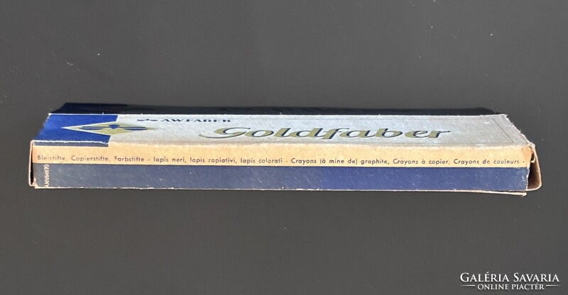 EXTRÉM RITKA !!! NOS !!! AW FABER GOLDFABER 1221 Grafit  Ceruza "B" Eredeti Dobozban 1945-1946 !!!
