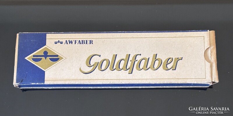 EXTRÉM RITKA !!! NOS !!! AW FABER GOLDFABER 1221 Grafit  Ceruza "B" Eredeti Dobozban 1945-1946 !!!