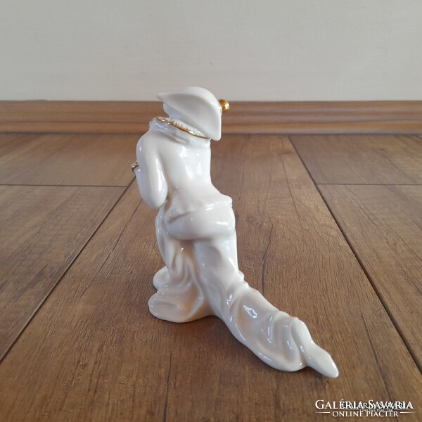 Antik Hutschenreuther porcelán Pierrot figura