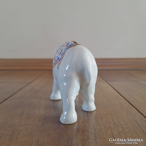 Antik Zsolnay porcelán elefánt persely