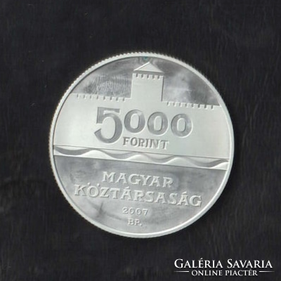 5000 Ft Gyulai vár ezüst emlékérme.