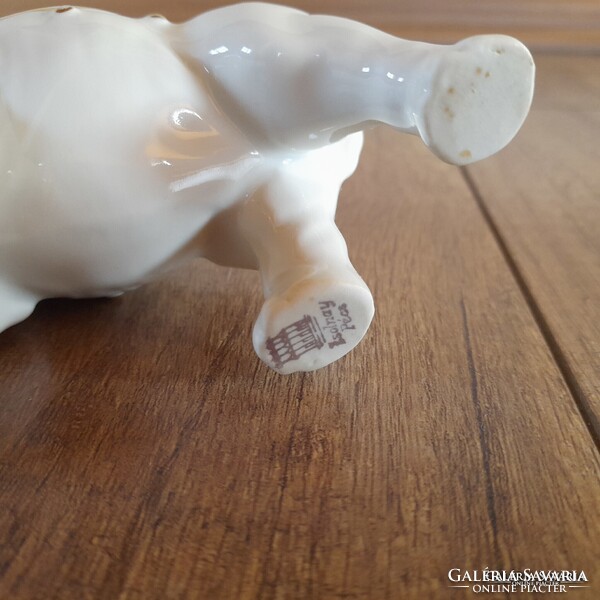 Antik Zsolnay porcelán elefánt persely