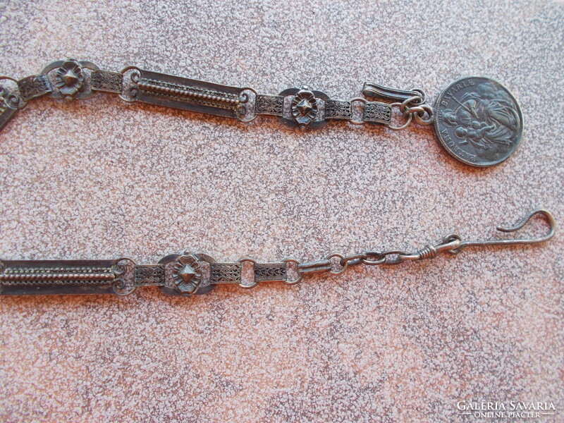WW1,Tiszti lánc ezűstből,Lajos Taller,Ag 50,3gr