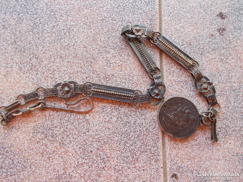 WW1,Tiszti lánc ezűstből,Lajos Taller,Ag 50,3gr