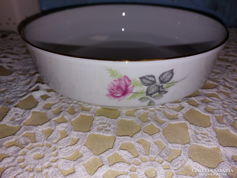 Alföldi Bazsarózsás - Rózsás porcelán köretes tál