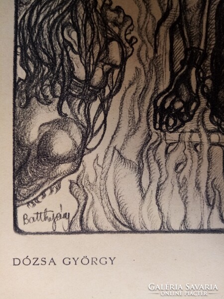 Batthyány Gyula litográfia Dózsa György