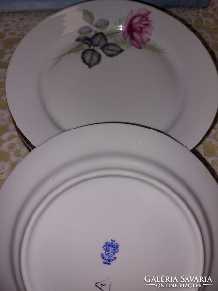 Alföldi Bazsarózsás - rózsás porcelán süteményes tányér