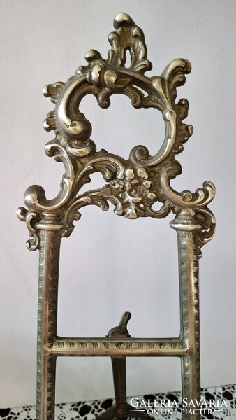 GYÖNYÖRŰ NEO ROKOKÓ RÉZ ASZTALI FÉNYKÉP TARTÓ ÁLLVÁNY