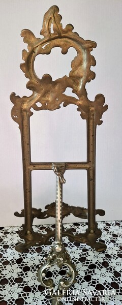 GYÖNYÖRŰ NEO ROKOKÓ RÉZ ASZTALI FÉNYKÉP TARTÓ ÁLLVÁNY