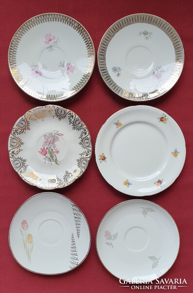 6 Winterling Röslau Marktleuthen Alka Kunst Bavaria Schwarzenhammer német porcelán csészealj csomag