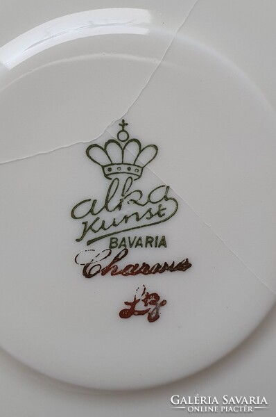 6 Winterling Röslau Marktleuthen Alka Kunst Bavaria Schwarzenhammer német porcelán csészealj csomag