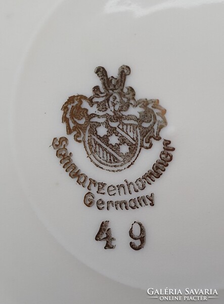 6 Winterling Röslau Marktleuthen Alka Kunst Bavaria Schwarzenhammer német porcelán csészealj csomag