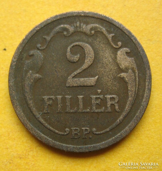 Magyar Királyság 2 fillér 1936 (T6)