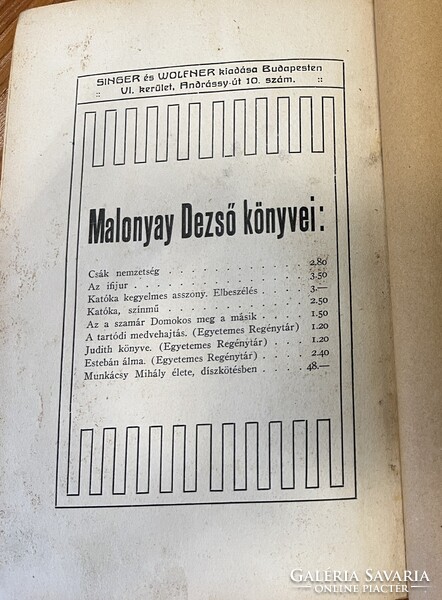 100 magyar író novellái Légrády kiadó Malonyai Dezső Az öreg méltósága, Az Érdekes Újság Dekameronja