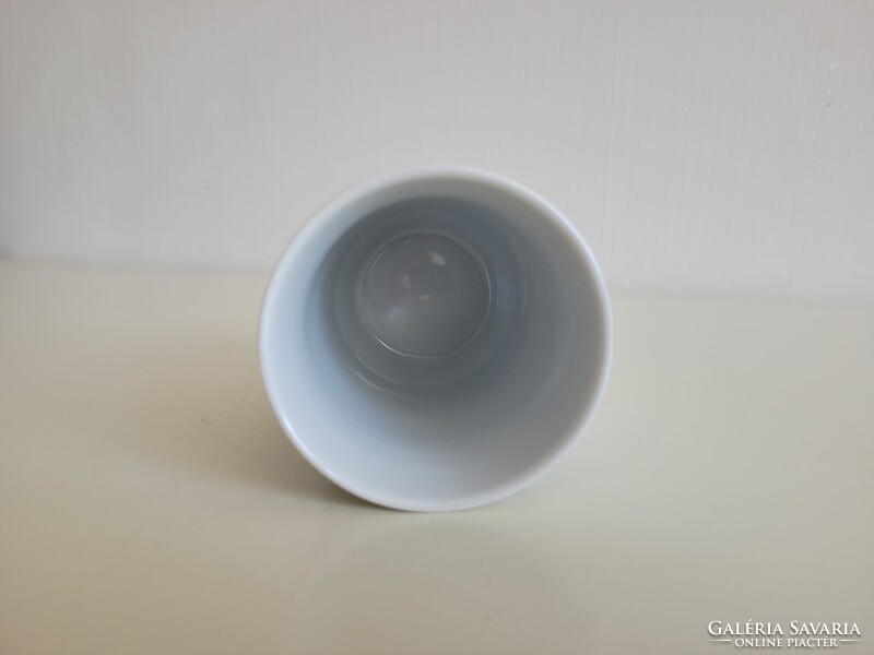 Retro régi Balatoni emlék Zsolnay porcelán bögre vitorlás mintás mid century Balaton szuvenír