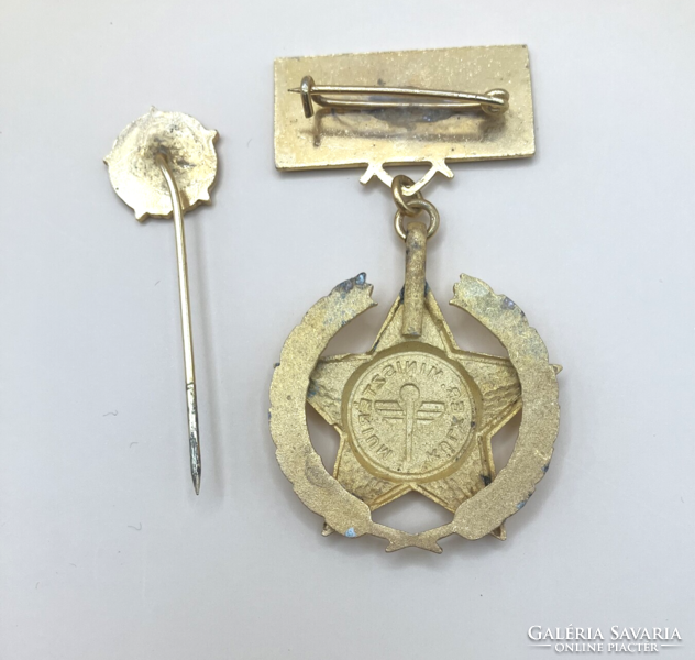 Külkereskedelmi Minisztérium 20 éves törzsgárda kitüntető jelvény miniatűrrel