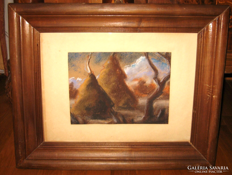 NAGYBÁNYAI SZÉNABOGLYÁK GARANTÁLTAN EREDETI CSODASZÉP SZTELEK NORBERT / 1884-1956 / KÉP