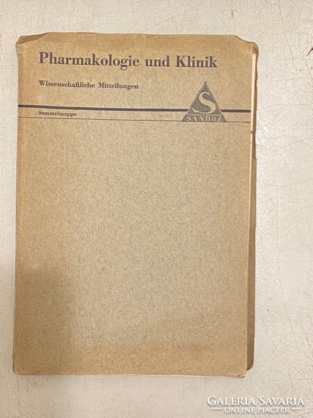 Pharmakologie und Klinik Wissenschaftliche Mitteilungen Sammelmappe Sandoz Német nyelvű folyóirat.