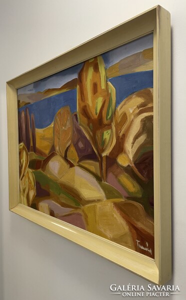 Tamás Ervin (1922-1996) 65x85 cm EREDETI olajfestménye