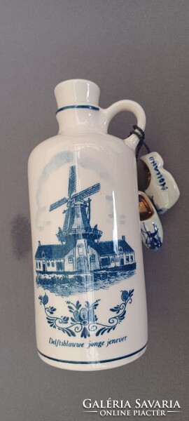 Jelzett Porcelán Flaska vagy Palck, rajta 2 db Porcelán Cipő, Ritkább !