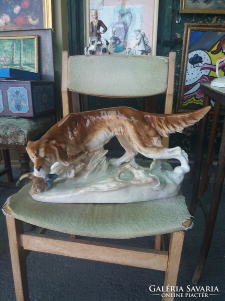 Royal Dux . Kutya .50 cm . O
