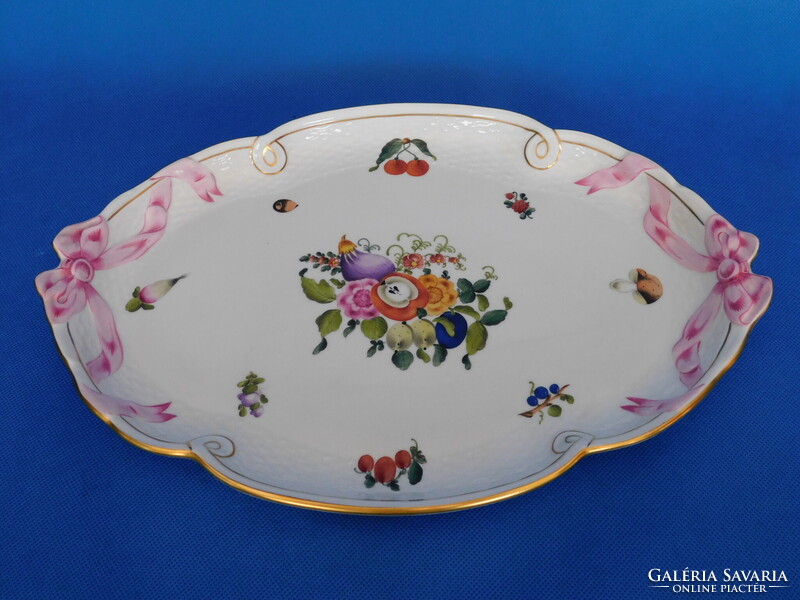 Herendi Gyümölcs nintás szalag tál