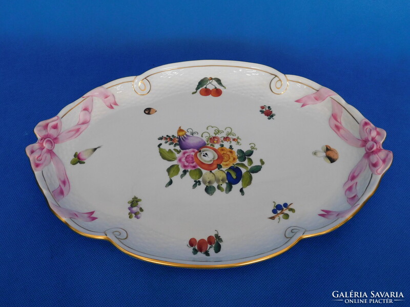 Herendi Gyümölcs nintás szalag tál