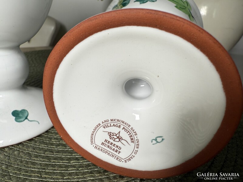 Herendi kerámia pohár Herend Hungary Village Pottery