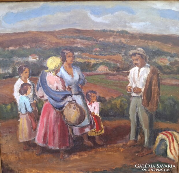 Bokor Vilmos (1897-1984) Család A Domboldalon