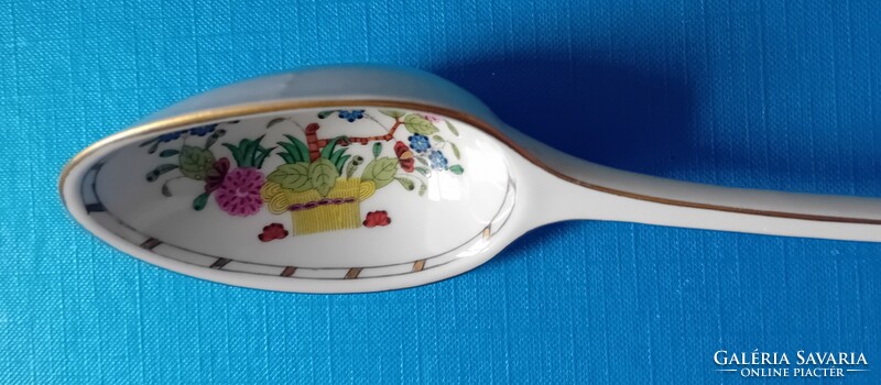 Herendi szószos merőkanál indiai kosár mintával