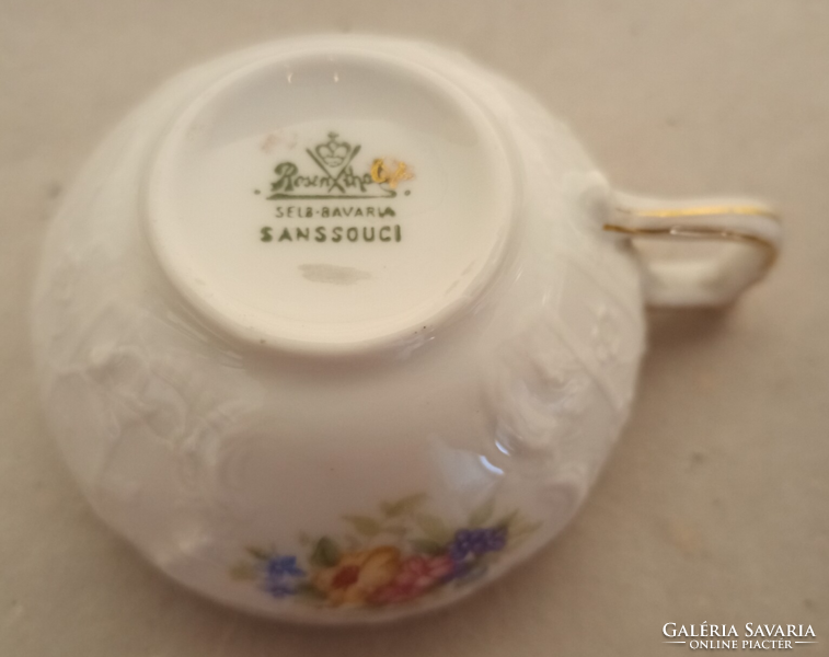 ROSENTHAL SELB BAVARIA SANSSOUCI csészék (5db) (1927)