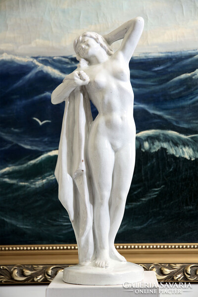 Kisfaludi Strobl Zsigmond (1884-1975) Női Akt 49cm | Kisfaludy Szobor